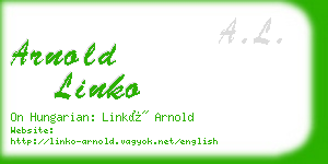 arnold linko business card